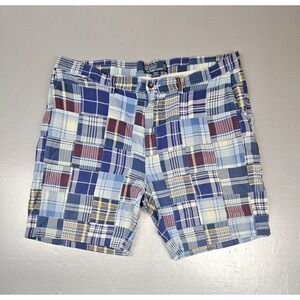 Polo Ralph Lauren Shorts Mens 38‎ Vintage Multicolor Madras Patchwork Casual